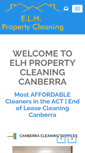 Mobile Screenshot of elhpropertycleaning.com.au